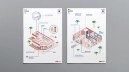 Illustrations didactiques conçues pour le design d'information et données de l'Ademe par Pépite.