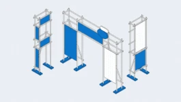 Signalétique directionnelle utilisant les pictogrammes de fabrication et de transformation.