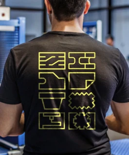 Marquage textile et objets promotionnels arborant l'identité modulaire du Faire Festival.