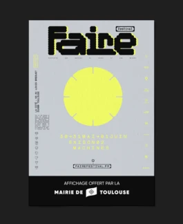 Déclinaison du système graphique pour l'édition Matière de l'identité visuelle FabLabs.