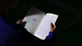 Exemple de page intérieure où l'espace central varie comme une scène nouvelle pour chaque spectacle.