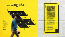 Signalétique de l'exposition inclusive et participative basée sur le système visuel festival Figuré.e 1. 