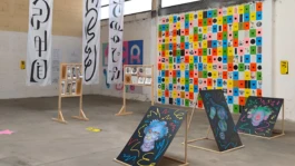 Vue scénographique issue du commissariat d'exposition assuré par Pépite pour Figuré.e Édition 1. 