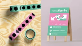 Signalétique de l'exposition inclusive et participative basée sur le système visuel festival Figuré.e 2. 