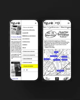 Site web mobile Festival Figuré.e 3 