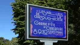 Déclinaison du système visuel sur 4x3 Toulouse Halles de la Cartoucherie 