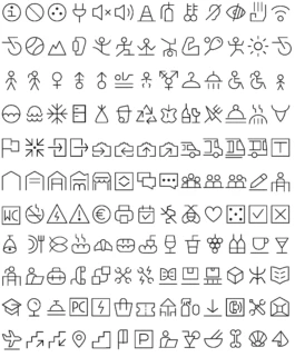 Système de pictogrammes Halles de la Cartoucherie 