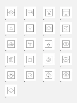 Mise en situation de la signalétique modulaire dans le cadre industriel du cinéma La Forêt Électrique. 