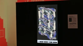 Processus de création numérique transformant les pochettes d'album en graphiques génératives. 