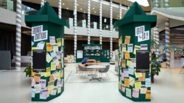 Vue d'ensemble scénographie exposition Pavillon Blanc 