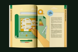 Tropicopro mise en page guide intérieur illustration de chapitre plan d'un immeuble